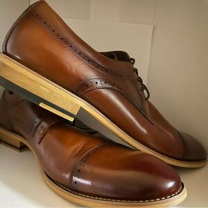 Men's Brown Leather Dress Shoes